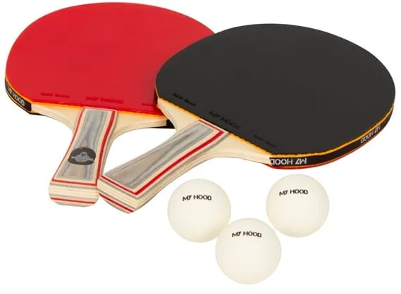 My Hood 2 bordtennisracket med 3 bollar